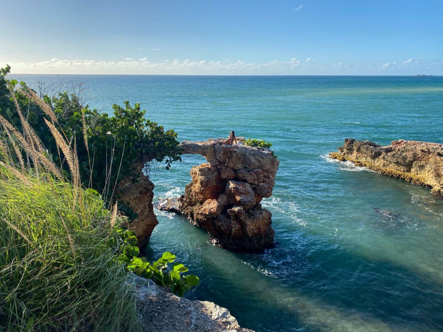 A view of the ocean from above.